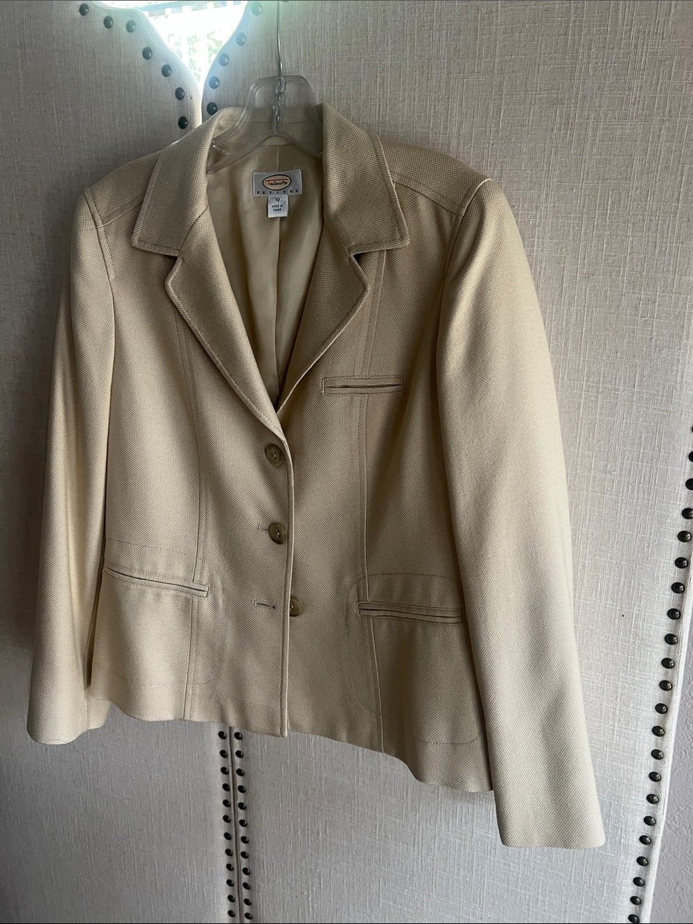 Talbots Cream Tailored Blazer Jacket